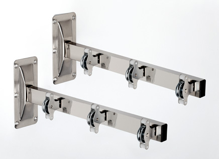 Foto Tendederos de pared con poleas. Mod. Inoxidable